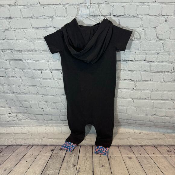 Rags to Raches Animal Print Hooded Romper - Picture 2 of 4